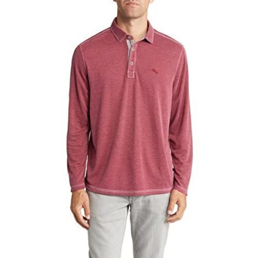NWT Tommy Bahama Men's Paradise Cove Long-Sleeve Polo Shirt RR 3XLT $118